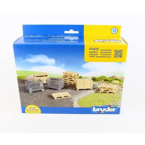 Logistikset - BRUDER - 15 cm - För Manitou 02129 - Sprinter DHL 2534 - Beige