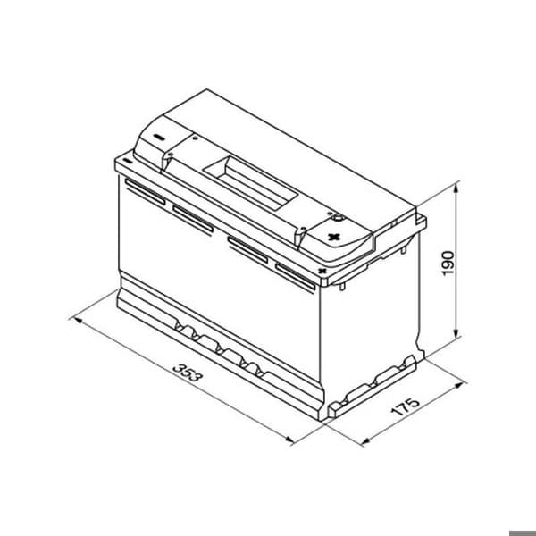 BOSCH Bilbatteri S4013 95Ah 800A / + höger