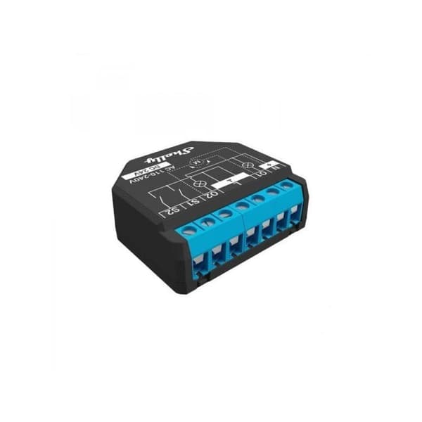 Kontrollmodul - Shelly - Plus 2 PM - Inomhus - Vit - Smart automatisering