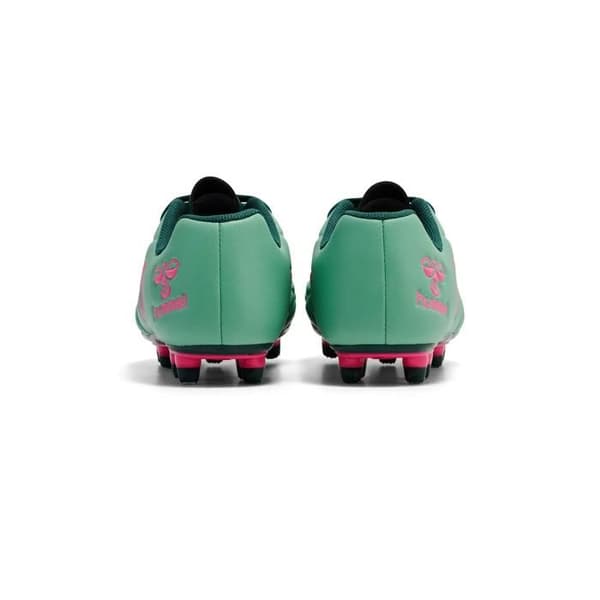 Barnfotbollsskor Hummel Top Star Lc FG - june bug/pink flambe