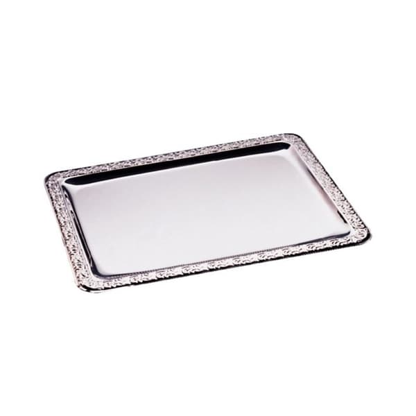 Serveringsplatta - APS - Rektangulär - Polerad rostfritt stål - 420 x 310 mm - Diskmaskinskompatibel