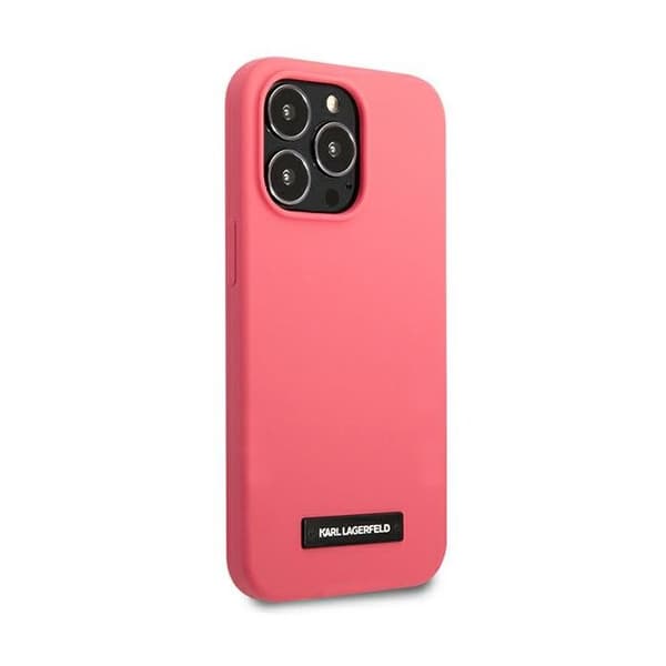 Fuchsia silikonfodral för iPhone 13 Pro från Karl Lagerfeld