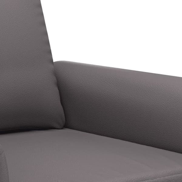 vidaXL 2-sits soffa grå 120 cm konstläder 359501
