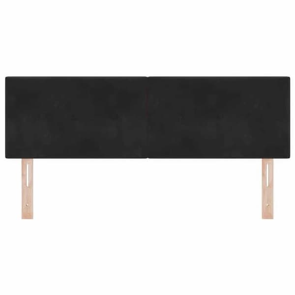 vidaXL Sänggavel Svart 160 cm Sammet 42007172