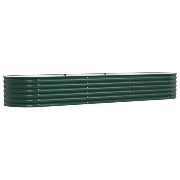 Höjdbädd Grön Trädgård 320x80x44 cm Galvaniserad stål