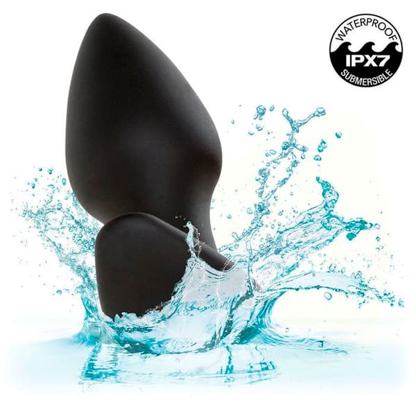 CALEXOTICS - CALEXOTICS - ROCK BOTTOM PLUG ANAL PARFAIT 10 VIBRATIONS SILIKON SVART