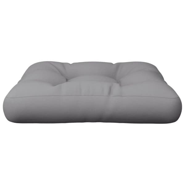 vidaXL Palettkudde grå 60x60x12 cm tyg 360448