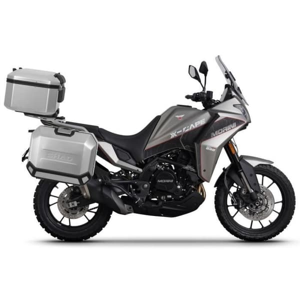 Shad 4P System sidofodral stöder Moto Morini X-Cape 649 - silver/svart - TU