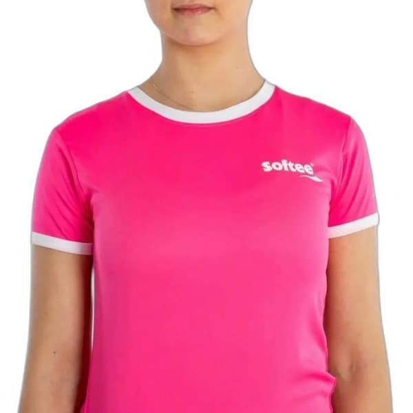 Dam T-shirt - SOFTEE - Galaxy - Rosa - Kort ärm - Multisport