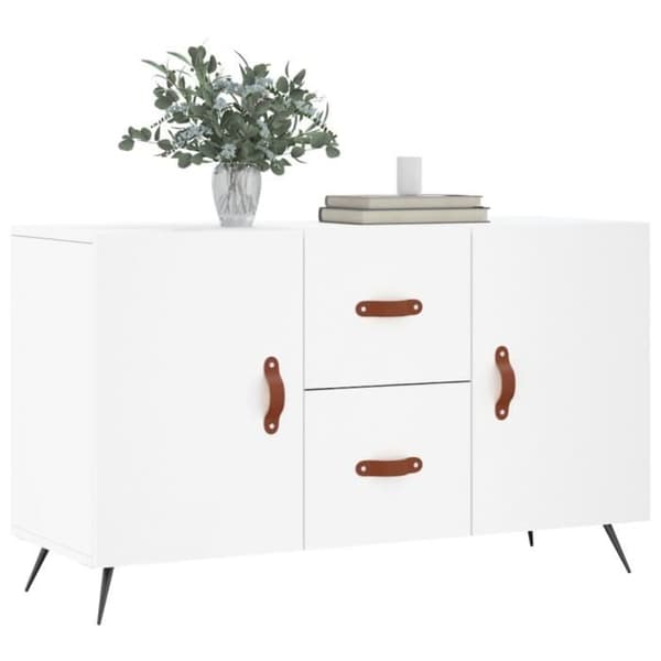 vidaXL Skänk Vit 100x36x60 cm Konstruerat trä 828140
