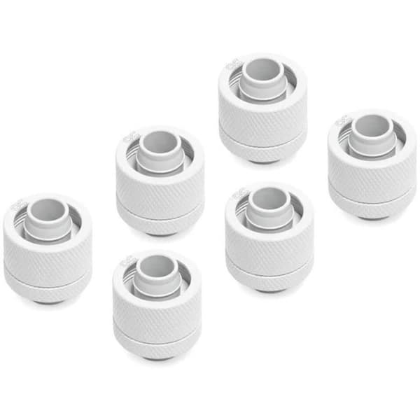 Raccord kabel med kompression - Alphacool - Eiszapfen - Ø10/16mm - G1/4 - Vit (x6)