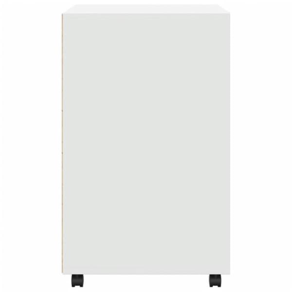 Vit rullskåp 60x48x81 cm i ingenjörsträ