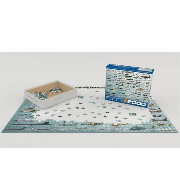 Eurographics Puzzle 2000 PC - Evolution of Military Aircraft ""NYTT""