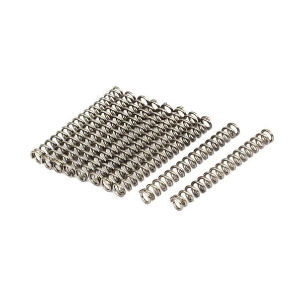SOURCING MAP Kompressionsfjäder 1mm x 6mm x 50mm Rostfritt Stål 304 Silver 10Pcs
