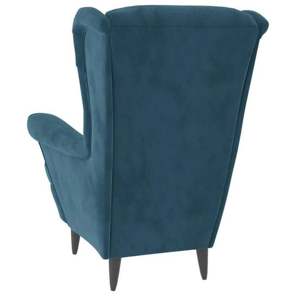 vidaXL Fåtölj Blue Velvet 324058