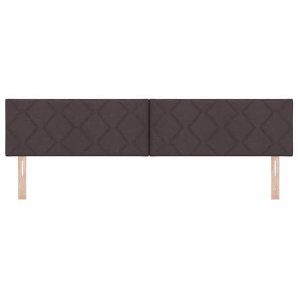 vidaXL Sänggavel Mörkbrun 200 cm tyg 42007283