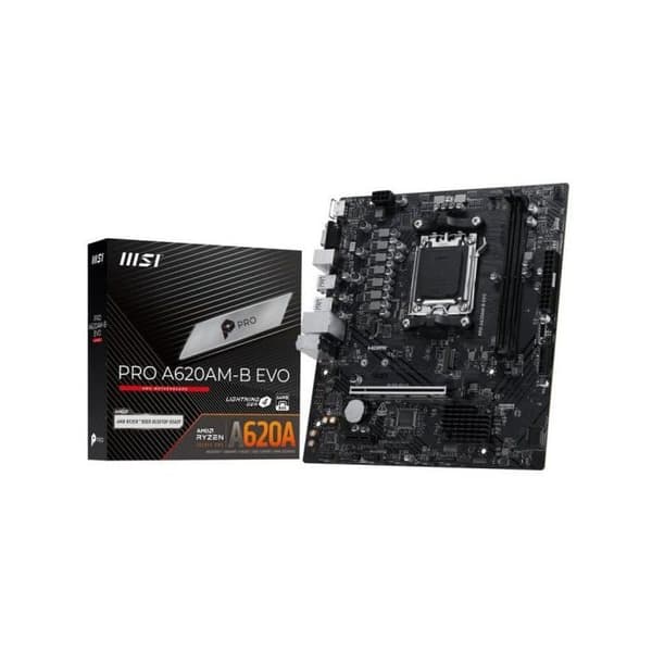 MSI PRO A620AM-B EVO AMD A620 Sockel AM5 DDR5 Micro-ATX 5GbE RAID M.2
