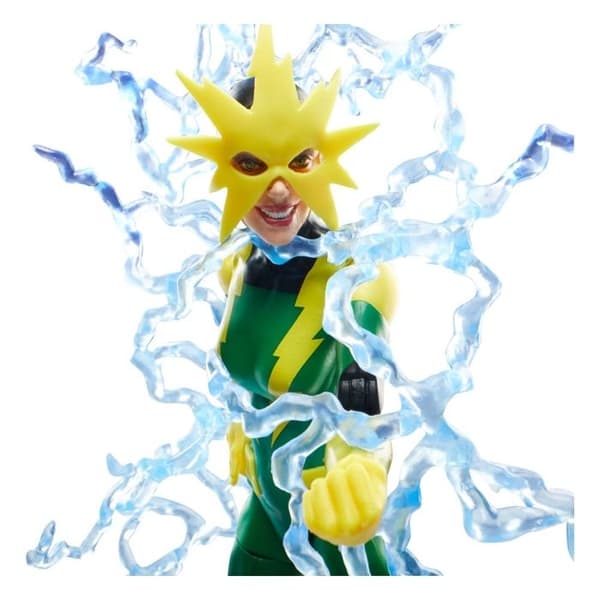 Samlarfigur - MARVEL - Electro (Francine Frye) - 15 cm - 4 tillbehör - Ledad