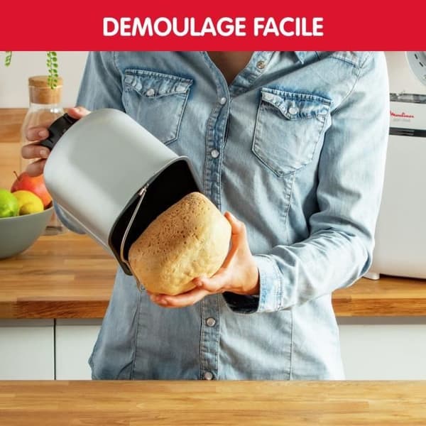 Moulinex Pain Doré Brödmaskin 1kg, 12 program, Gör ditt eget bröd hemma, OW210130
