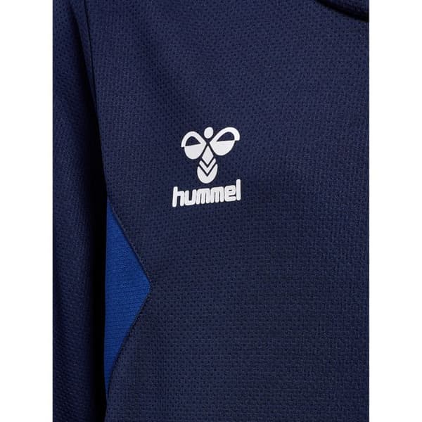 Huvtröja med dragkedja i polyester barn Hummel Authentic - blå