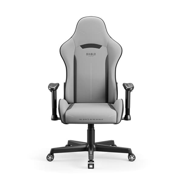 Kontorsstol - Diablo - X-Starter - Grå - SoftTouch™-tyg - Höjdjusterbar