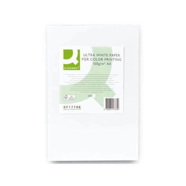 Ultravitt multifunktionspapper A4 160g/m2 - Q-CONNECT - 250 ark