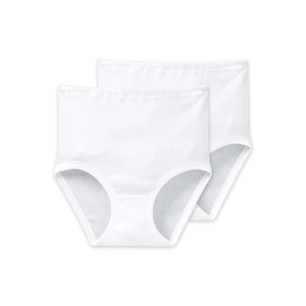 Trosor med låg midja - SCHIESSER - Originalklassiker - Vit - Dam - 2-pack