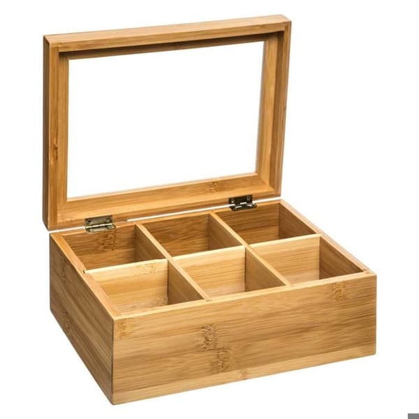 Teask med 6 fack i bambu - 5 five simply smart