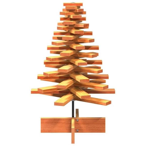 Juldekoration träjulgran vidaXL - Brun - 80 cm