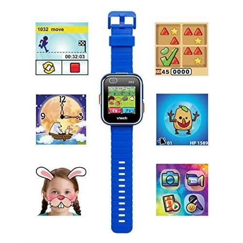 VTech Kidizoom Smart Watch DX2 - Barnsmartklocka blå, dubbel kamera, 18h batteritid