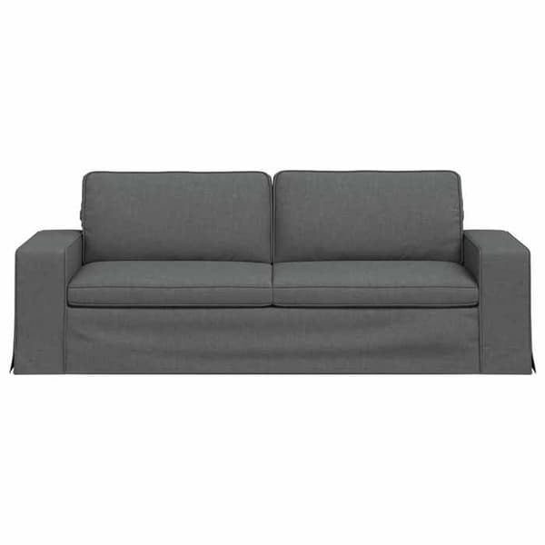 Mörkgrå Soffa 222 x 80 x 82 cm Metall