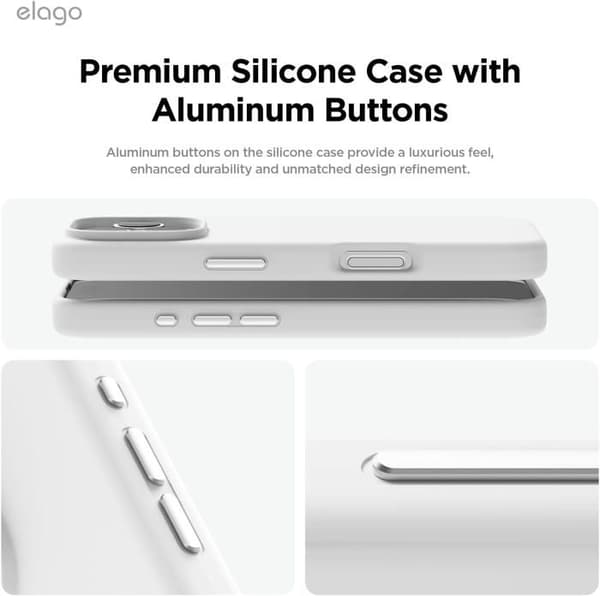 Elago Silikon MagSafe Fodral till iPhone 16 Pro Max, Vit