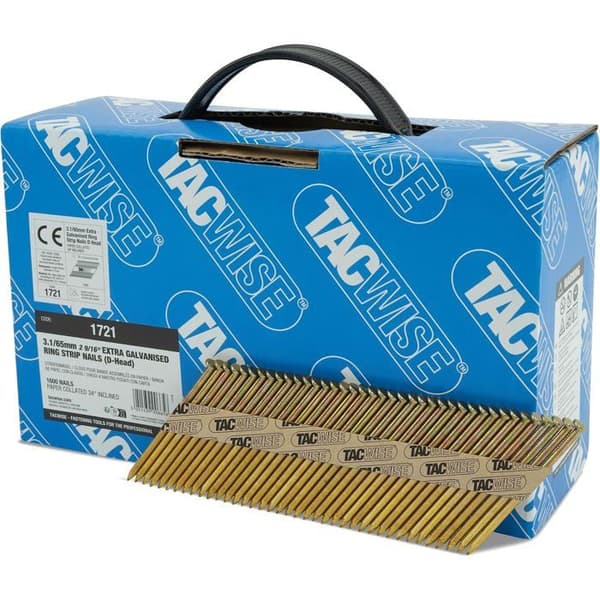 TACWISE 1721 3,1/65 mm galvaniserade spik, 1600-pack