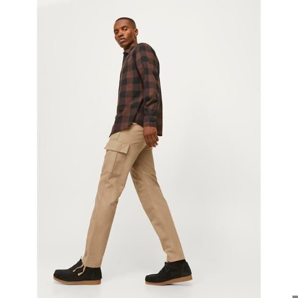 Cargo Byxor - JACK & JONES - Kane Barkley - Herr - Beige