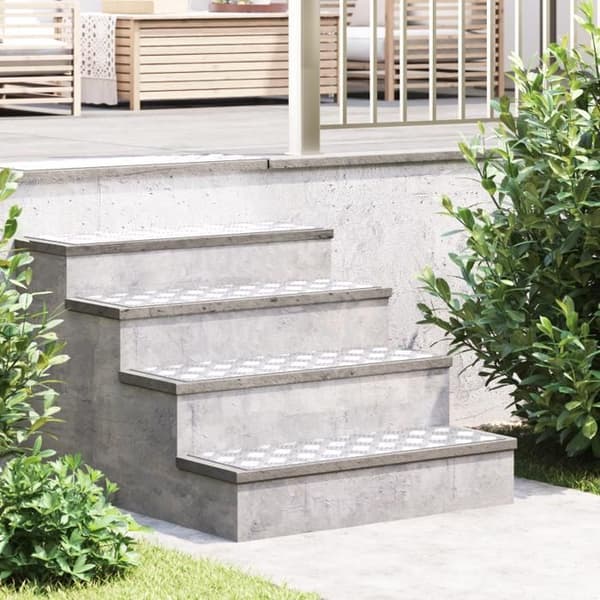 Aluminiumskivor 4 st Antislip 75x25 cm