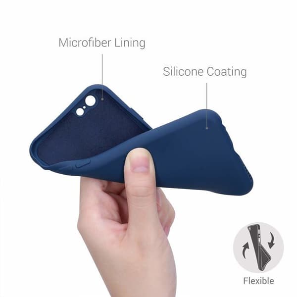 KWMOBILE TPU-silikonfodral blå för Apple iPhone 6 / 6S - Stötsäker bumper