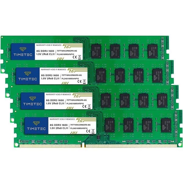 Timetec RAM-minne 32 GB KIT DDR3 1600 MHz Non-ECC 240 pin