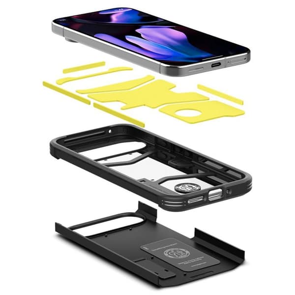 Telefonfodral - SPIGEN - Google Pixel 9/9 Pro - TPU/PC - Luftkudde - Inbyggd ställning