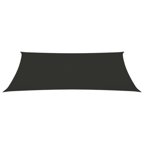 vidaXL Parasol Sail Oxford Tyg Rektangulär 2x5 m Antracit