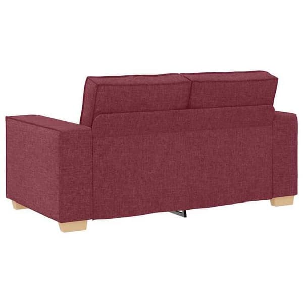 Soffa 2 platser Röd vin 120 cm Tyg