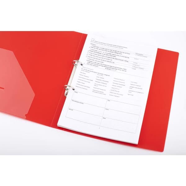 Mapp - D.RECT - D.rect - A4 - 2 ringar - Genomskinlig polypropen