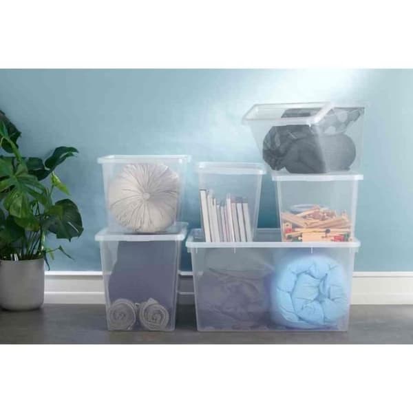 Förvaringslåda - PLAST TEAM - BASIC BOX 8L - Transparent - PPR - (L)328 x (D)250 x (H)190 mm