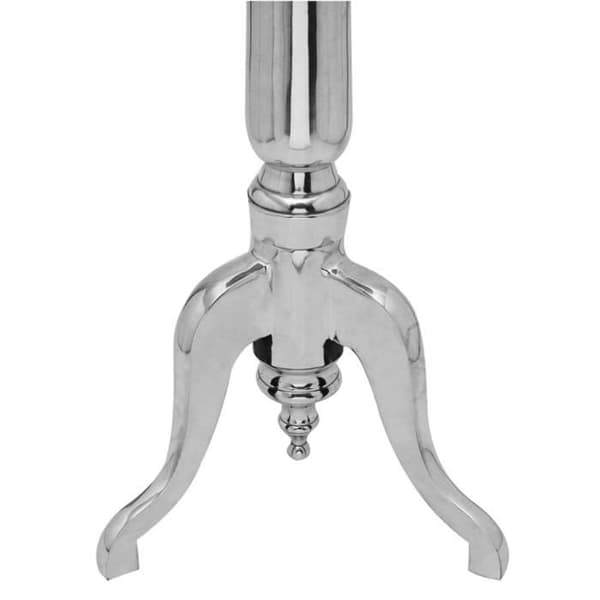 vidaXL Rundt sidobord Aluminium Silver