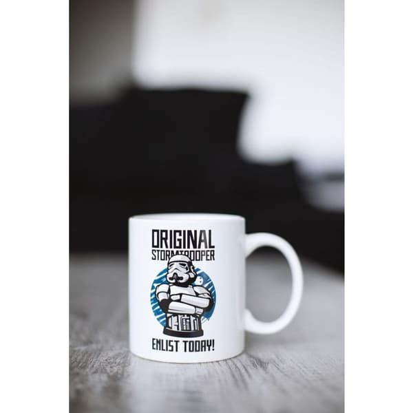 TUMME UPP - Original Stormtrooper - Mugg Anmäl dig idag Vit
