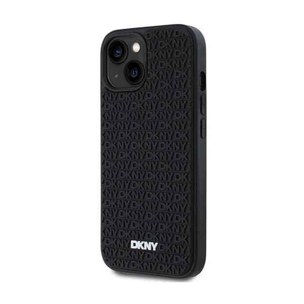 Smartphonefodral - DKNY - iPhone 15 Plus - 3D-gummi - Svart - Stötskydd