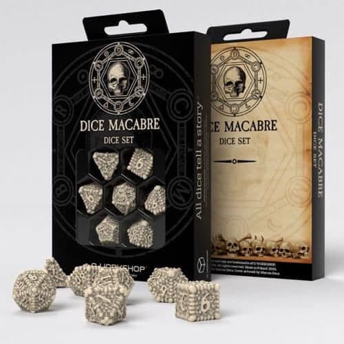 Q Workshop Dice Macabre Dice Set om 7