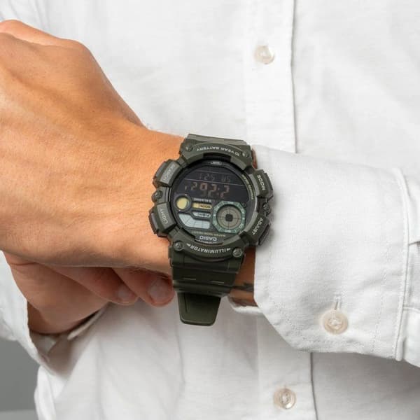 Klocka - CASIO - WS-1500H - Unisex - Grön - Kvarts - Digital