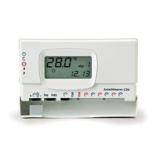 Chronotermostat väggmonterad - C31 - Batteridriven - Veckoprogrammering - Värme och luftkonditionering