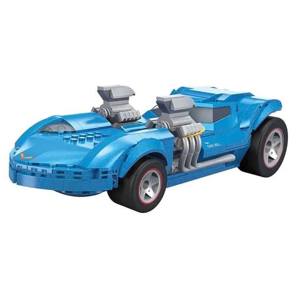 MATTEL Hot Wheels Twin Mill Mega Construx - Byggset 635 delar, blå