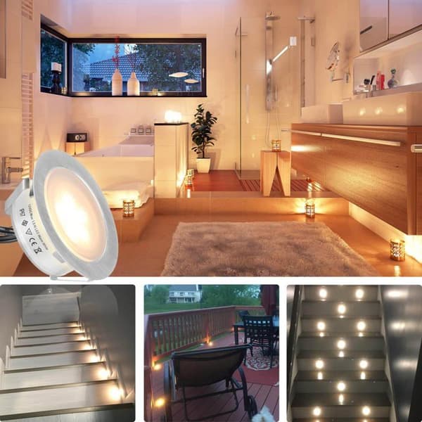 Spot LED Inbyggd Utomhus SMY Lighting 6-pack Varmvit IP67